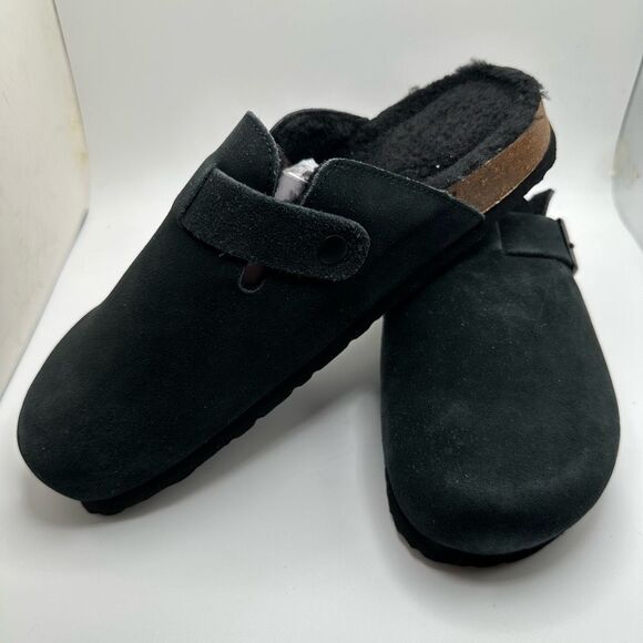 CUSHIONAIRE Women's Hana Cork footbed clog with Faux Fur lining, and +Comfort 9 - Picture 7 of 7